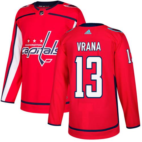 Adidas Men Washington Capitals #13 Jakub Vrana Red Home Authentic Stitched NHL Jersey
